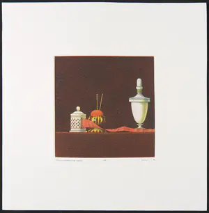 Joop Vegter - Mezzotint, 19e eeuws handwerkgerei met meetlint kopen? Bied vanaf 60!