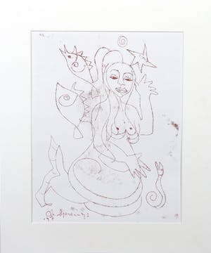 Christine Spierings - Litho, Zeemeermin kopen? Bied vanaf 1!