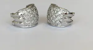 18 kt Witgouden Creolen met diamanten ca  2. 00 ct kaufen? Bieten Sie von 1500!