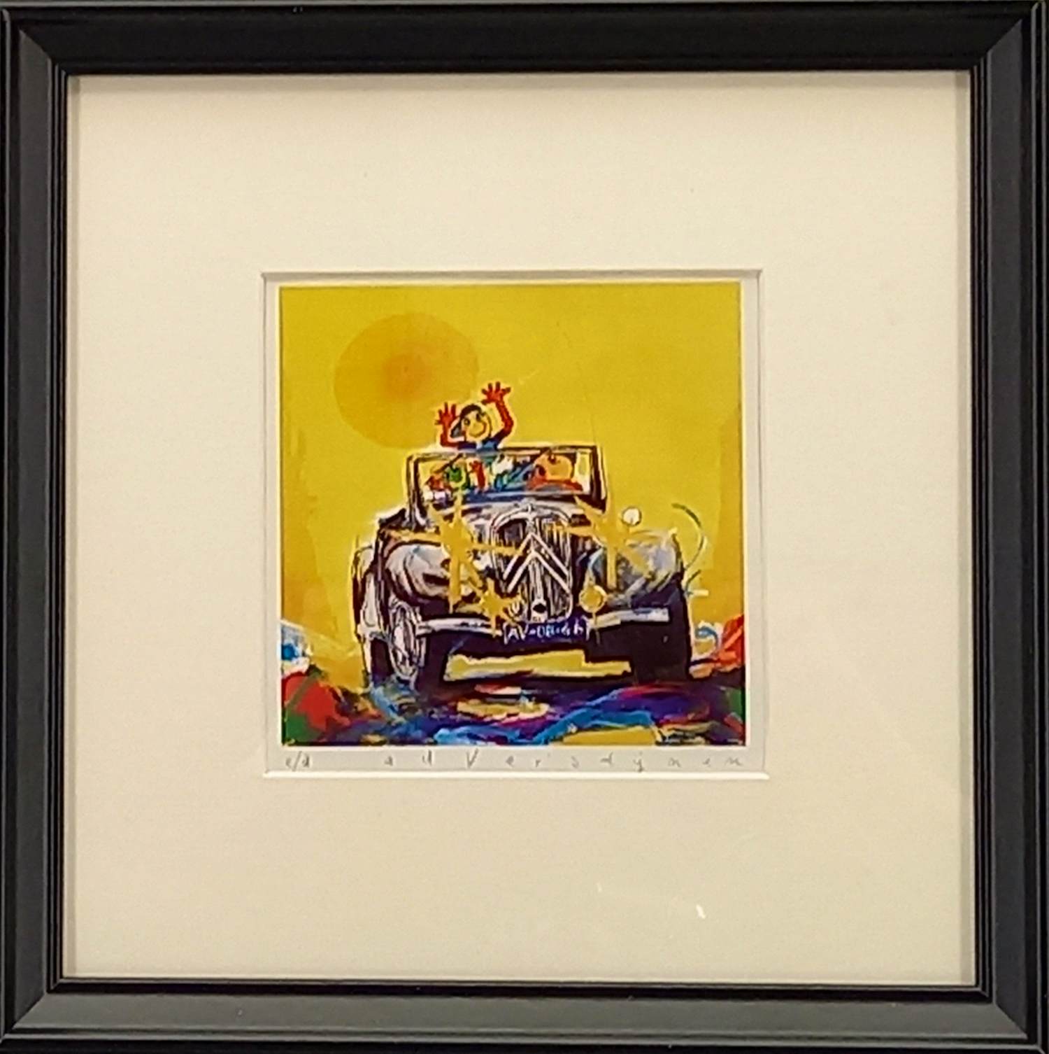 Ad Verstijnen - Kleurenzeefdruk TRACTION AVANT-- IN NIEUWE LIJST!!! kopen? Bied vanaf 60!