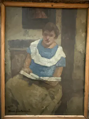 Koos Stikvoort - Portret van meisje met boek kopen? Bied vanaf 150!