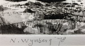 Nicolaas Wijnberg - ets - 'Landschap met bomen' - 1978 - Oplage slechts 12 stuks! kopen? Bied vanaf 49!