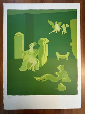 Vic Gentils - Gesigneerde kleurenlitho - oplage 165 - Zeer goede staat kopen? Bied vanaf 75!