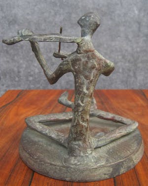 Brons (Onbekend) - Straatmuzikant. kopen? Bied vanaf 50!