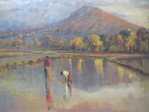 Frederik Anton Kievits - Java Berggezicht met Sawah's kopen? Bied vanaf 400!