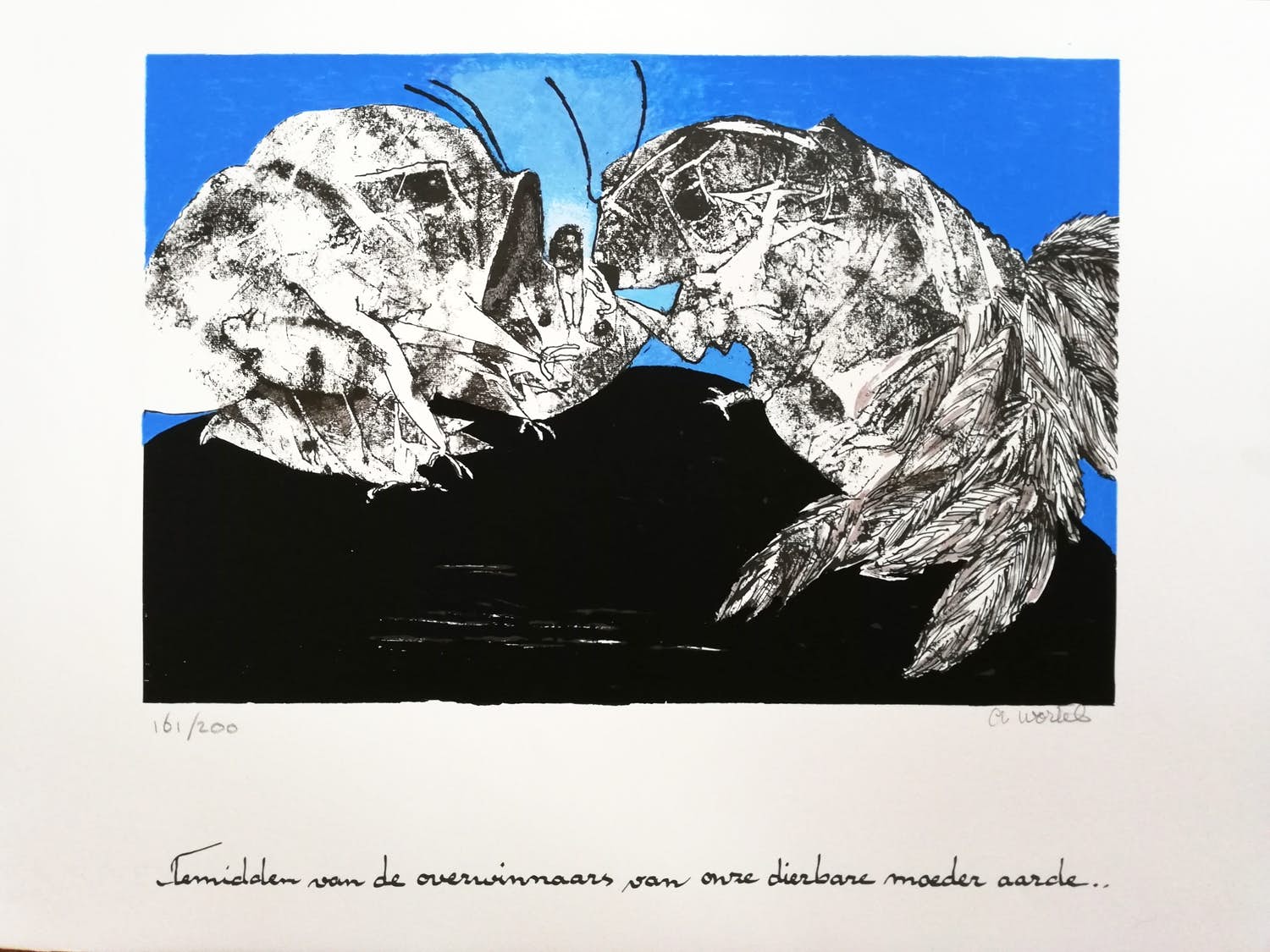 Ans Wortel - Temidden van de overwinnaars van onze dierbare moeder aarde verkocht voor € 60!
