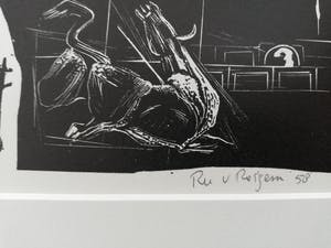 Ru van Rossem - Houtsnede exlibris kopen? Bied vanaf 25!