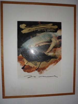 Jos Verwiel - Gemende Techniek. Titel, "Potvis". kopen? Bied vanaf 40!