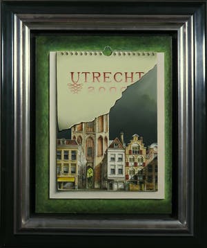 Gerd Wilfert - Olieverf op paneel, Utrecht - Ingelijst kopen? Bied vanaf 250!