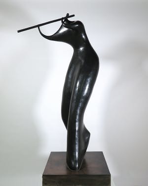 Jean-Louis Toutain - Levensgroot bronzen beeld, Chanson d'Amour (Zeer groot!) kopen? Bied vanaf 5000!