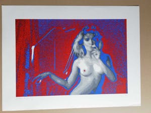 Henk van der Vet - POPART / NAAKTE VROUW / KLEURZEEFDRUK / 63x84cm / SIG / 1987 kopen? Bied vanaf 25!