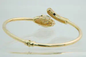 11 - Mooi gedetailleerde 18 karaats geel-gouden panter armband - gekeurd kopen? Bied vanaf 590!