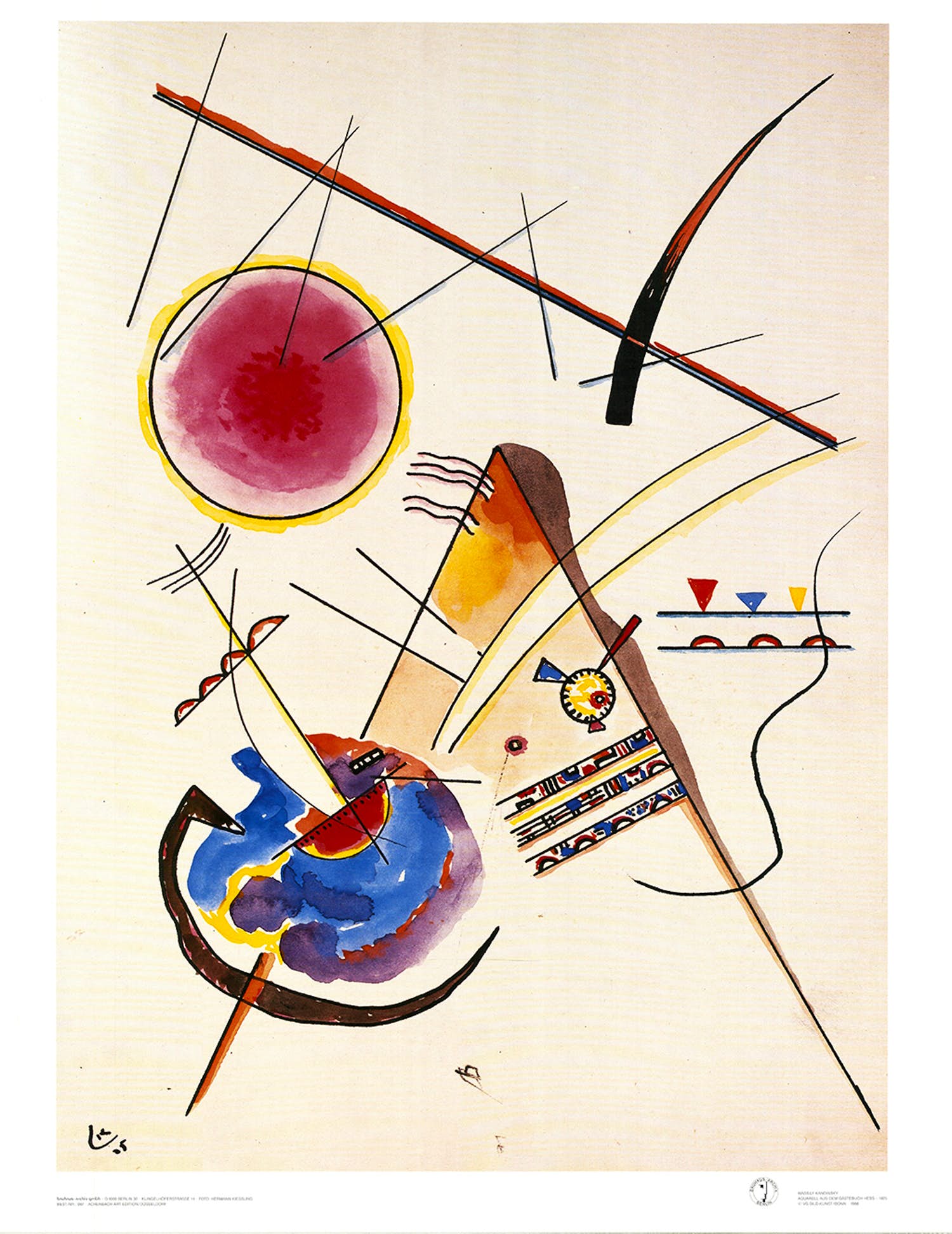Wassily Kandinsky - Lithografie Aquarell aus dem Gästebuch Hess kopen? Bied vanaf 85!