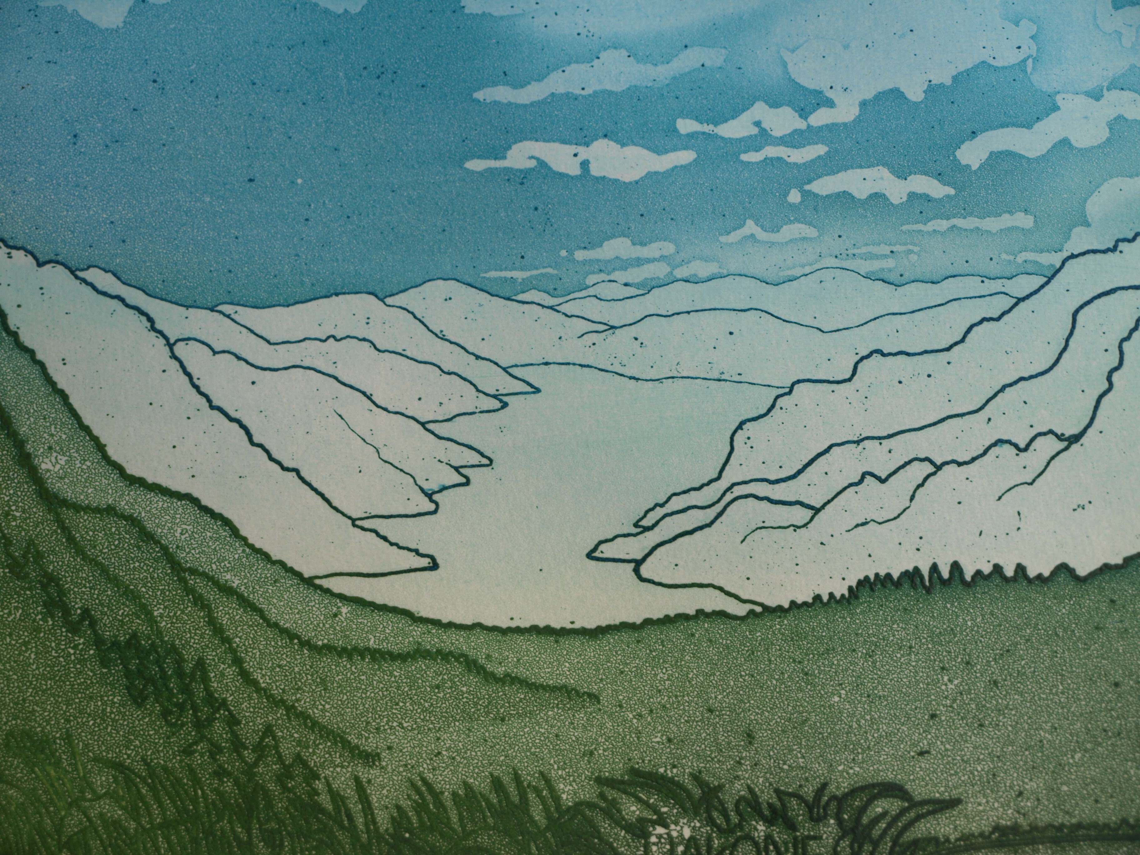 Sjoerd Bakker - Ets en aquatint , Hakone – gesigneerd & ingelijst - 1979  kopen? Bied vanaf 1!