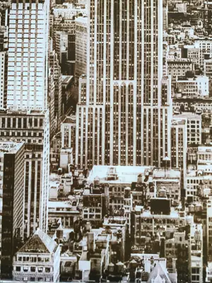 Niet of onleesbaar gesigneerd - New York skyline foto op gehard glas kopen? Bied vanaf 1!