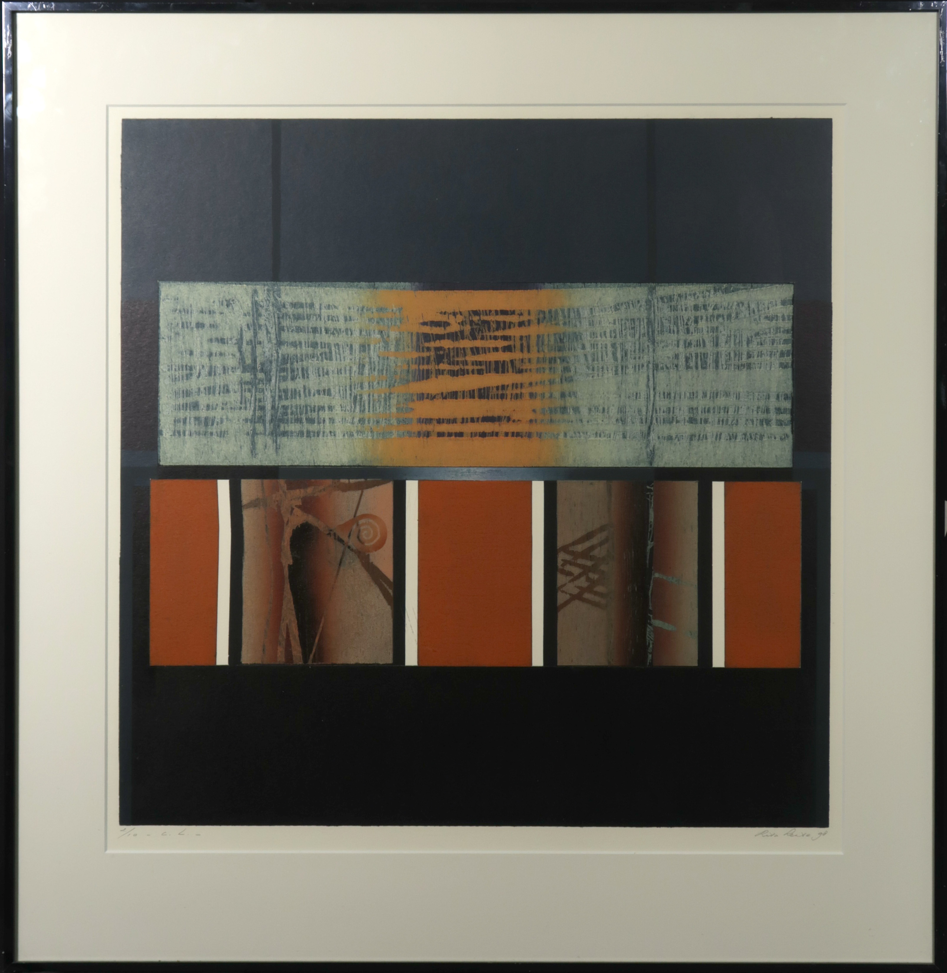 Rita Lentz - Kleurenhoutsnede, C.L. - Ingelijst kopen? Bied vanaf 35!