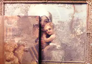 Wijnand van Lieshout - Foto op dibond, Madonna met Kind verkocht voor € 50!