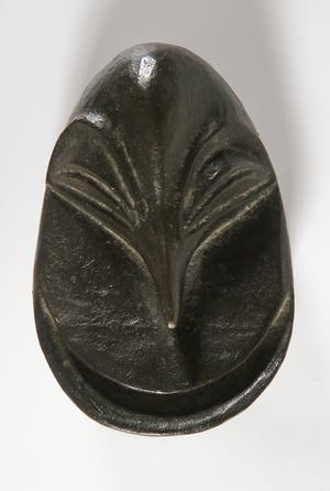 Brons (Onbekend) - Klein bronzen etnografisch masker (vogelmasker) kopen? Bied vanaf 1!