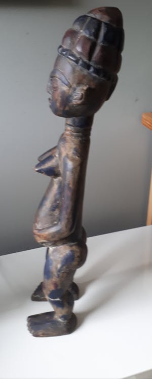 Akan - ASHANTI / ASANTE / FANTE Vruchtbaarheidsbeeld 62 cm - Geen minimum ! kopen? Bied vanaf 1!