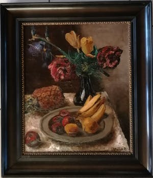 Conrad Kickert - Stilleven met tulpen en fruit (Laatste keer!!) kopen? Bied vanaf 400!