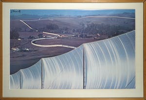 Christo - Gesigneerde druk A Wall to Nowhere - Ingelijst (Groot) kopen? Bied vanaf 1!