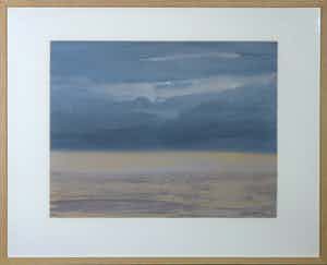 Henri Plaat - Gouache, Zonder titel - Ingelijst (Groot) verkocht voor € 100!