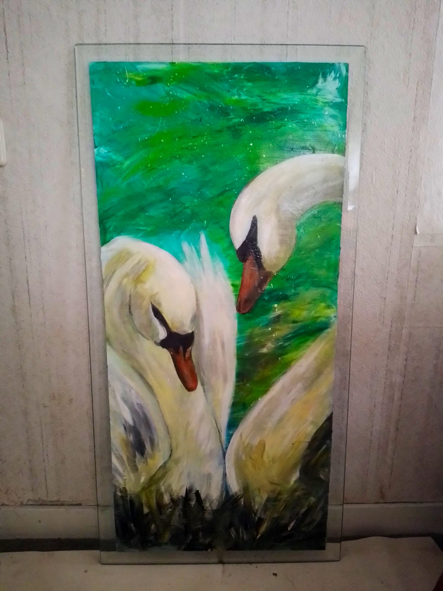 Niet of onleesbaar gesigneerd - Zwanen kunst kopen? Bied vanaf 1!