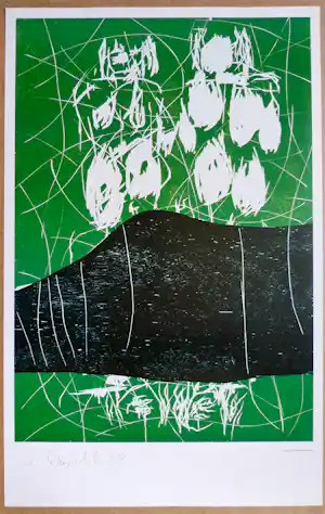 Georg Baselitz - handsigniert - Der Berg - Vorzugsausgabe 1993 vendu pour 450€ !