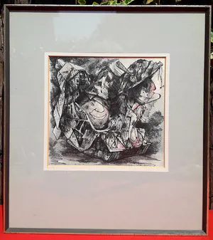 Dirkje Kuik - Fantasiefiguren, tekening (ingelijst) kopen? Bied vanaf 1!