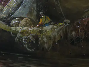 Karl Kaufmann - Olieverf op doek, Vissersboten - Ingelijst kopen? Bied vanaf 1!