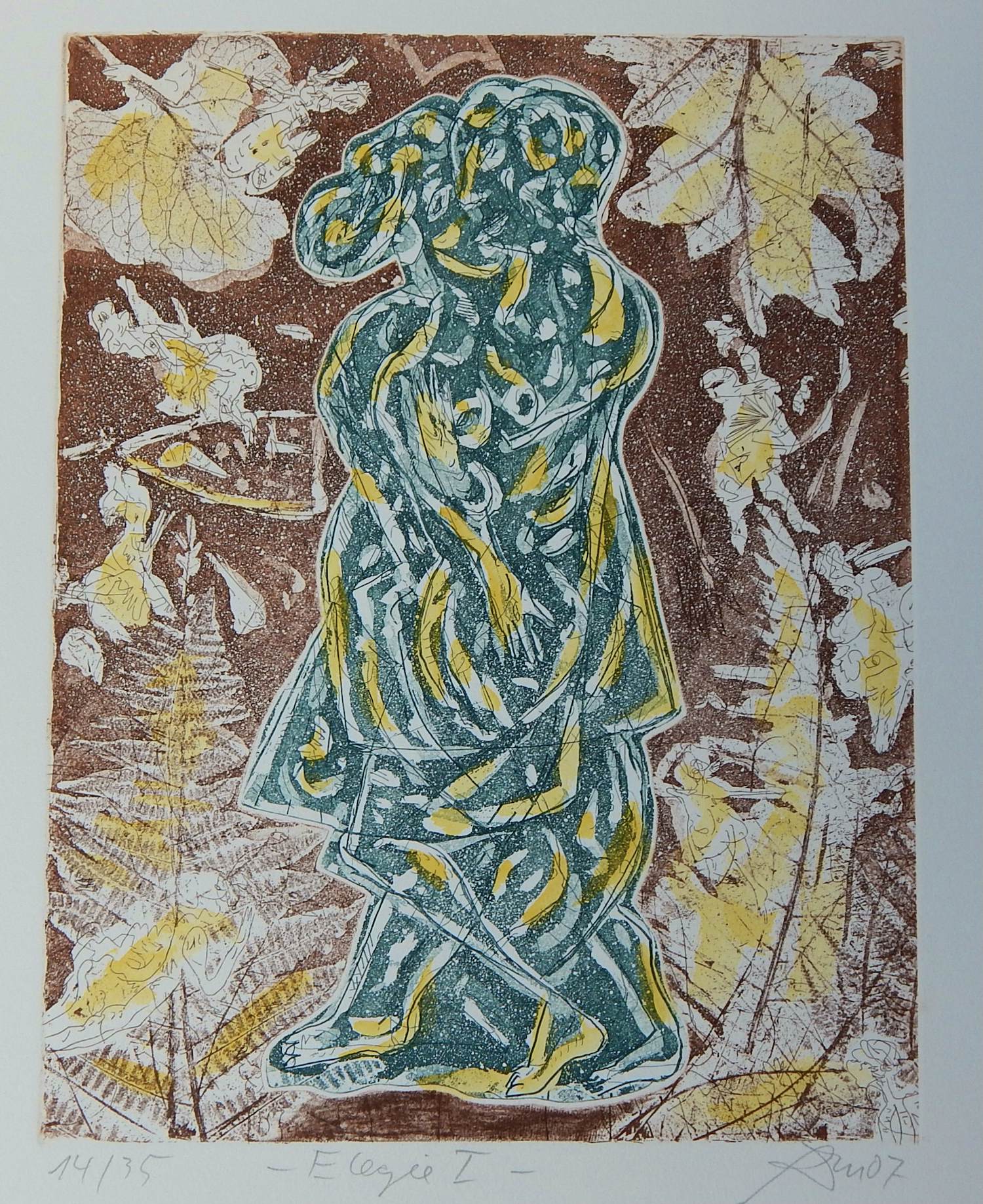 Andreas Dress - Elegie 1 - Radierung, von Hand aquarelliert 2007 kopen? Bied vanaf 60!