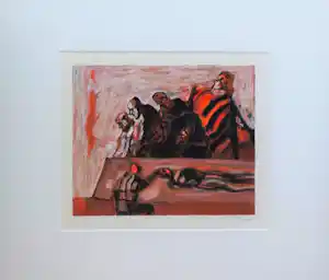 Luis Filcer - "El Jurado" - Zeefdruk op papier verkocht voor € 45!