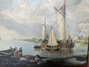 Hermanus Koekkoek (jr.) - Naar H.J. Koekkoek - riviergezicht kopen? Bied vanaf 75!