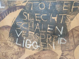 Kees Okx - Triptique Astrale - grote ets 1965 kopen? Bied vanaf 1!