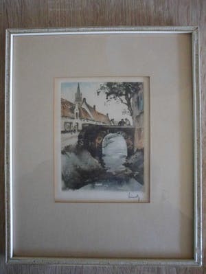Roger Hebbelinck - Kleuren ets, geen titel. kopen? Bied vanaf 10!
