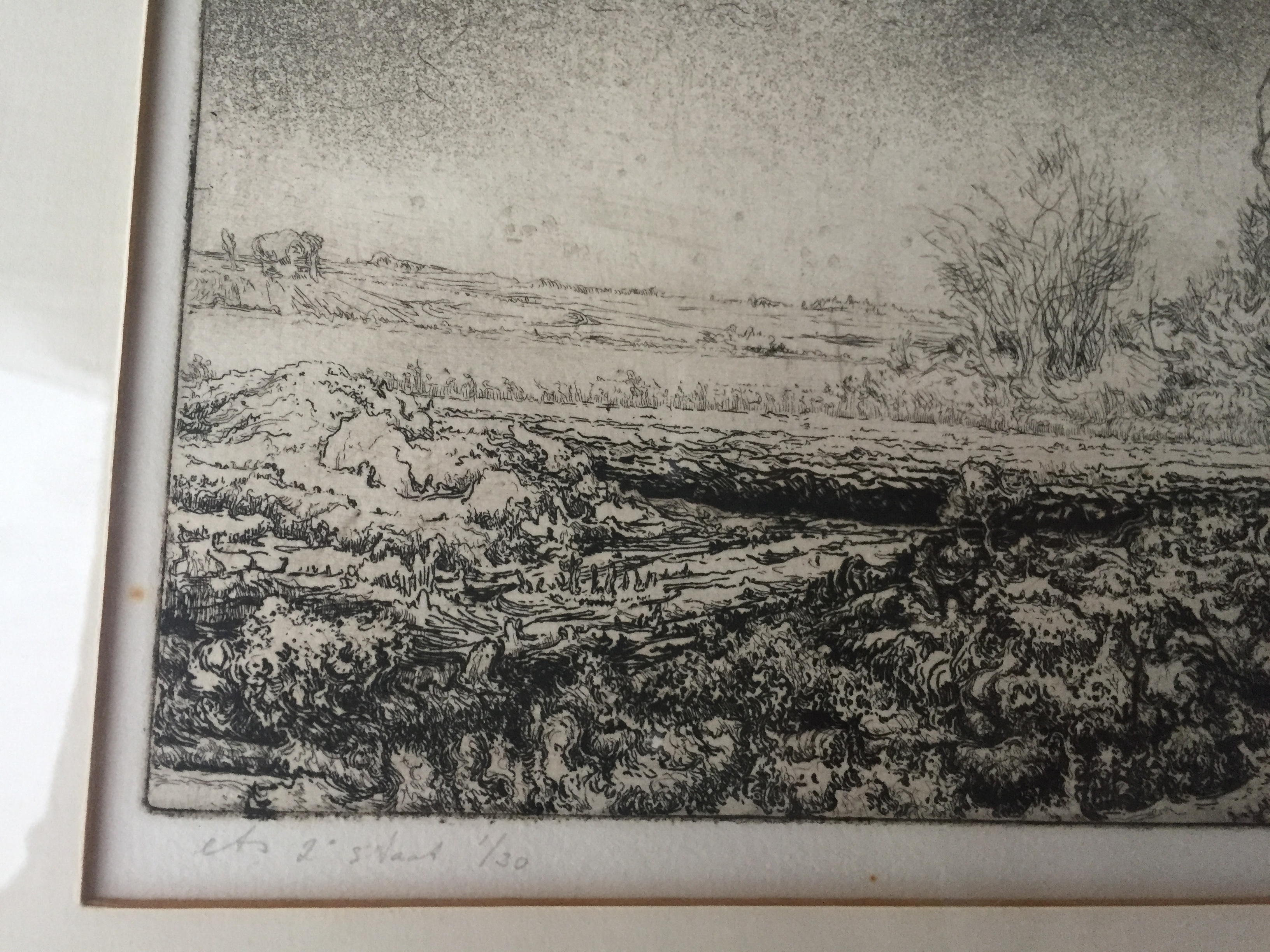 Koert Jan Muller - Landschap met tak kopen? Bied vanaf 1!