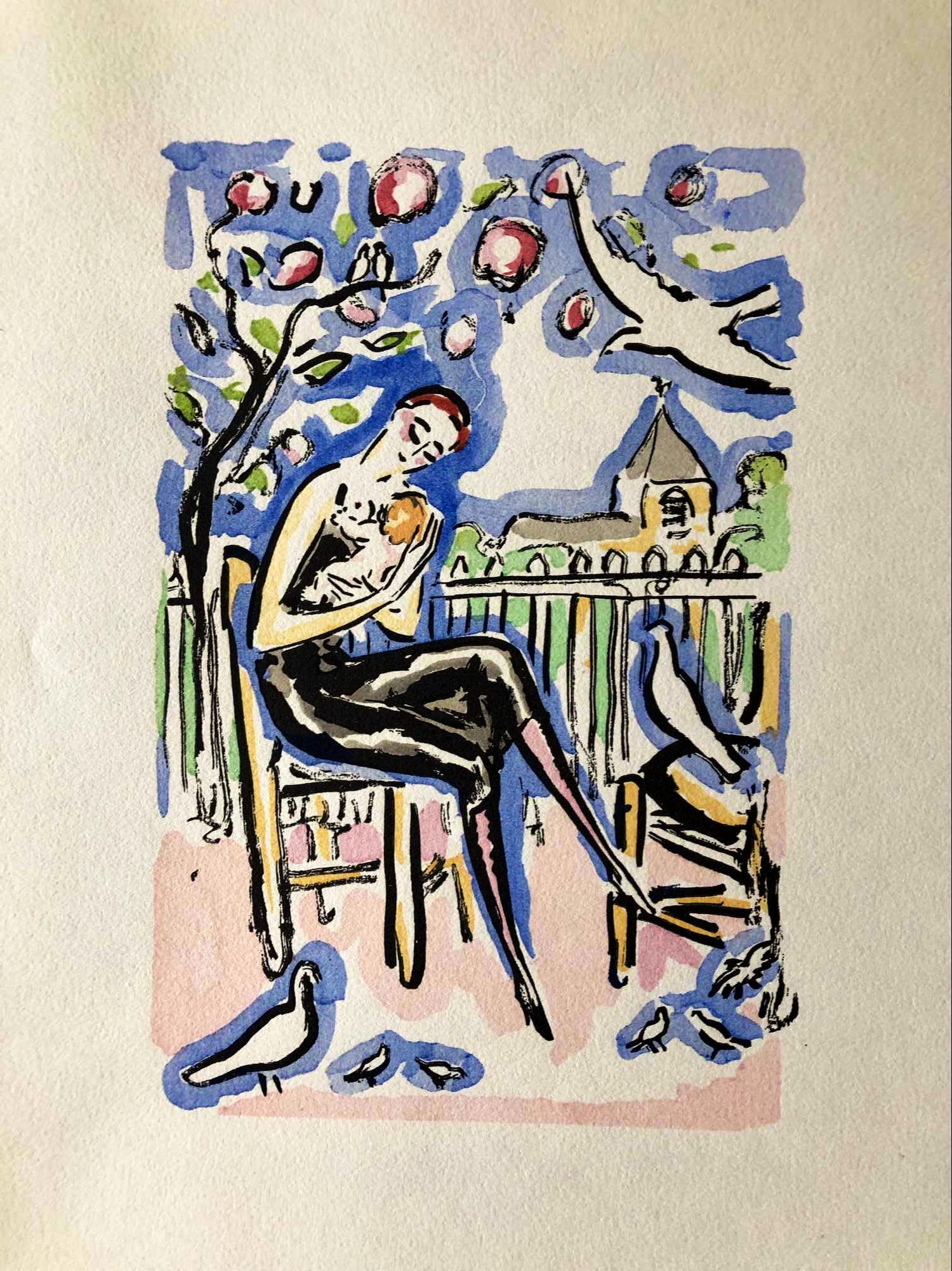 Kees van Dongen - Kees van Dongen - Moeder en kind - 1925 verkocht voor € 250!