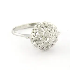 18k wit gouden ring met briljant geslepen diamant tot. 0.03ct – F/G - VS/SI kopen? Bied vanaf 310!