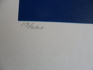 Henk van Vessem - Zeefdruk. Titel, "Uitzwaaien". kopen? Bied vanaf 10!