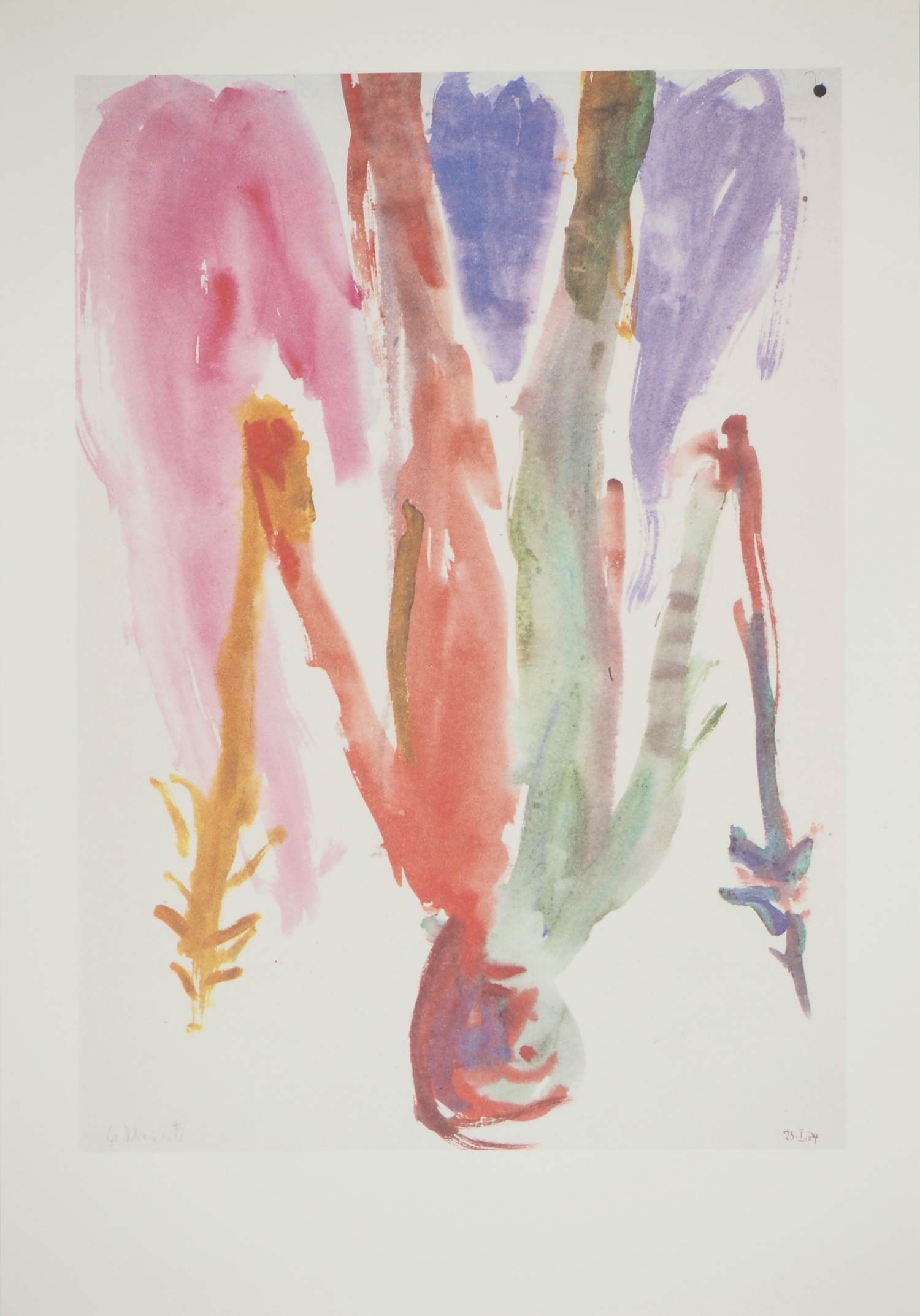 Buy Georg Baselitz - De krijger met speren, Heliogravure, 1991? Bid from 80!