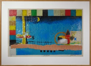 Theo Koster - Zeefdruk, Nightfall - Ingelijst (Groot) kopen? Bied vanaf 40!