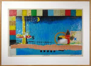 Theo Koster - Zeefdruk, Nightfall - Ingelijst (Groot) verkocht voor € 40!