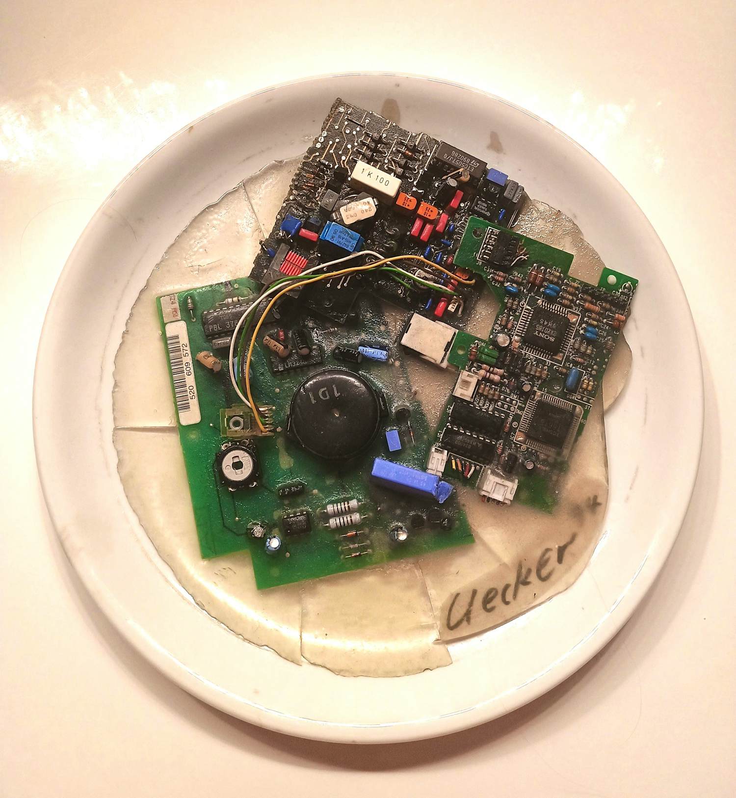 Günther Uecker - "Electronic Salat" 1994 - UNIKAT - signiert kopen? Bied vanaf 800!