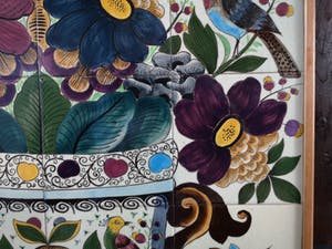 Koninklijke Fabriek van Muurtegels J. van Hulst - Amphora Flora Fauna kopen? Bied vanaf 450!