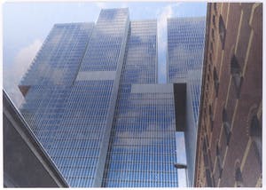 Niet of onleesbaar gesigneerd - Foto op aluminium drager in drie delen, De Rotterdam #2 kopen? Bied vanaf 1!