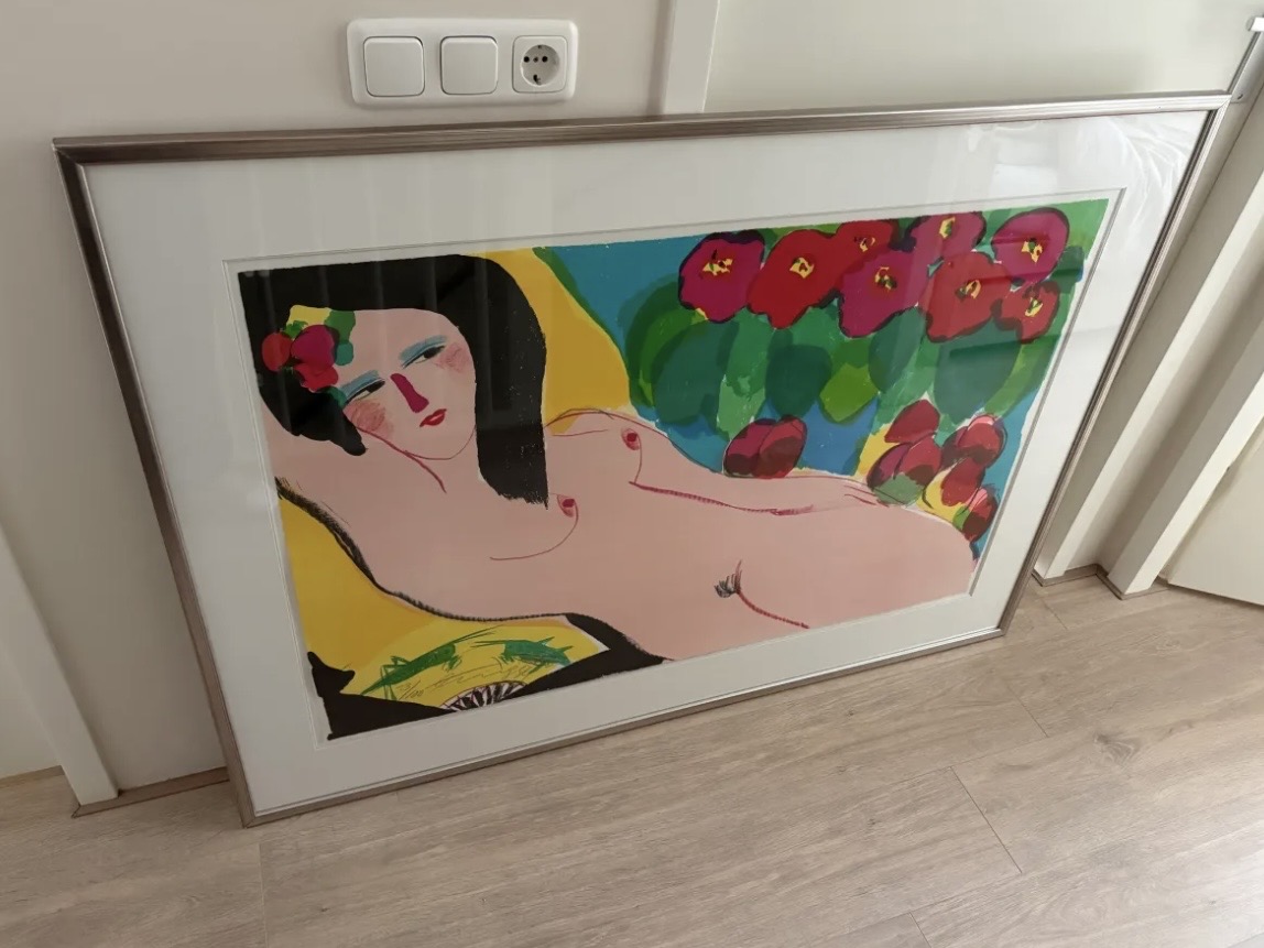 Walasse Ting - Liggend vrouwelijk naakt kopen? Bied vanaf 400!