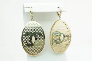 NV86-  Opvallend groot paar 14krt gouden oorclips - opengewerkt model kopen? Bied vanaf 325!