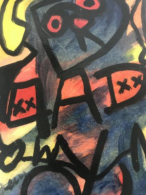 Niet of onleesbaar gesigneerd - "4 days clown" (handgesigneerd) kopen? Bied vanaf 1!