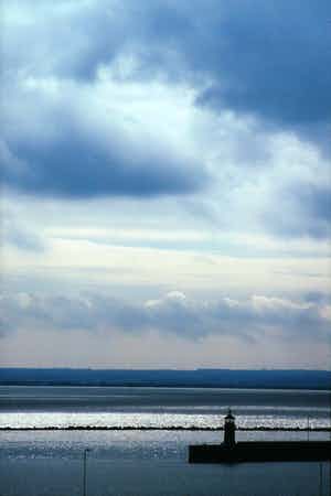 Paul Huf - Foto, Zee uitzicht - Ingelijst verkocht voor € 1!