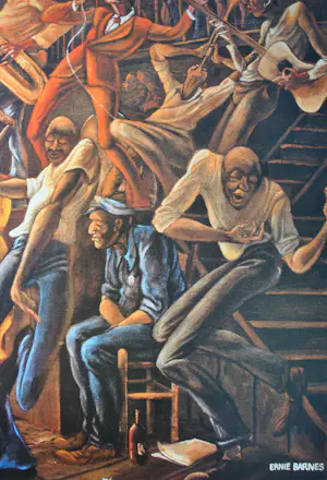 Ernie Barnes - Sugar Shack (Marvin Gaye), Sérigraphie signée, 2002 kopen? Bied vanaf 300!